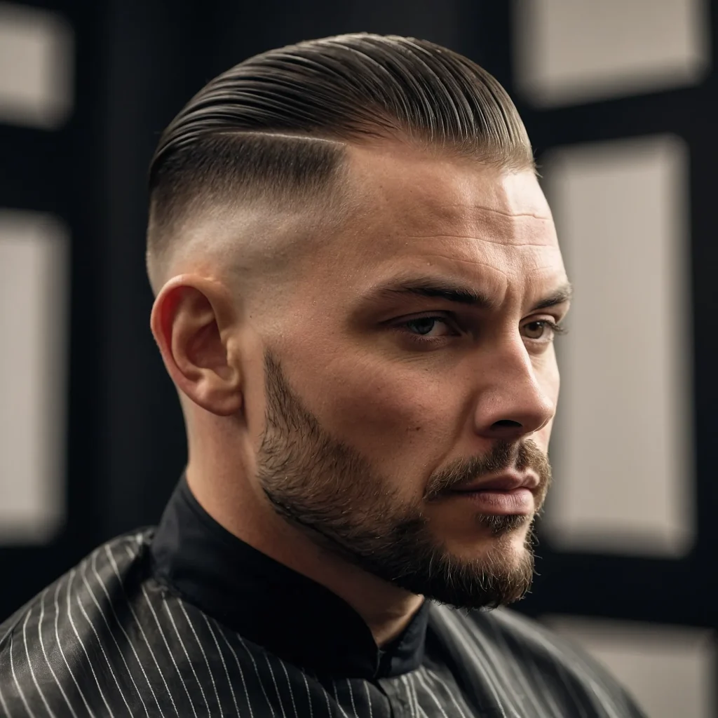 Taper Fade with Comb OverA stylish sidec 0
