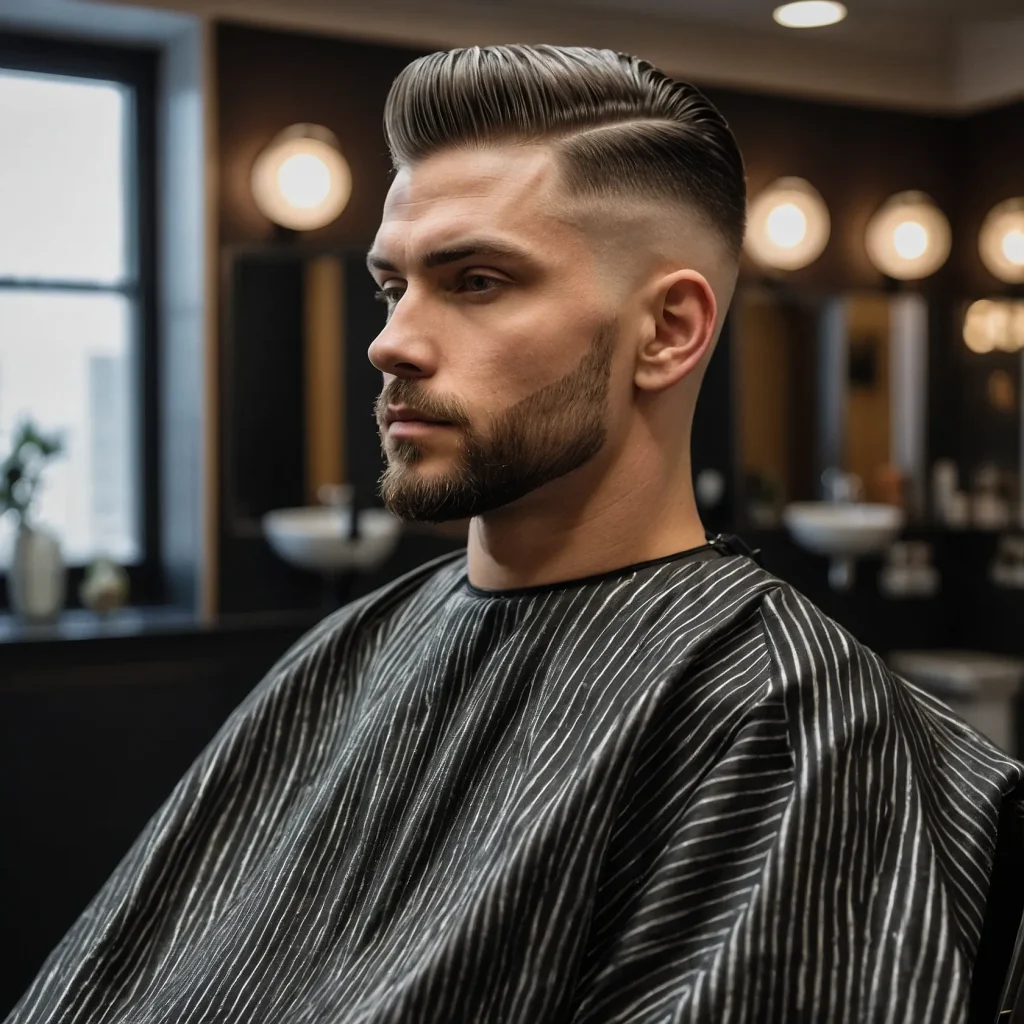 Taper Fade with Comb OverA stylish sidec 3