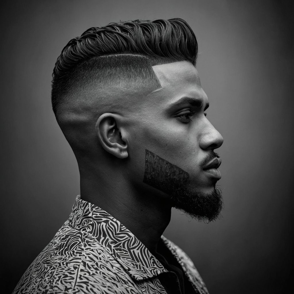 Taper Fade with Designman with taper fade 3