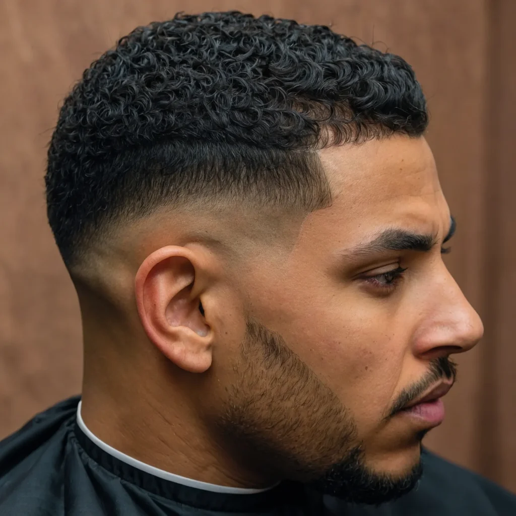 Taper Fade with Low FringeA forward frin 0