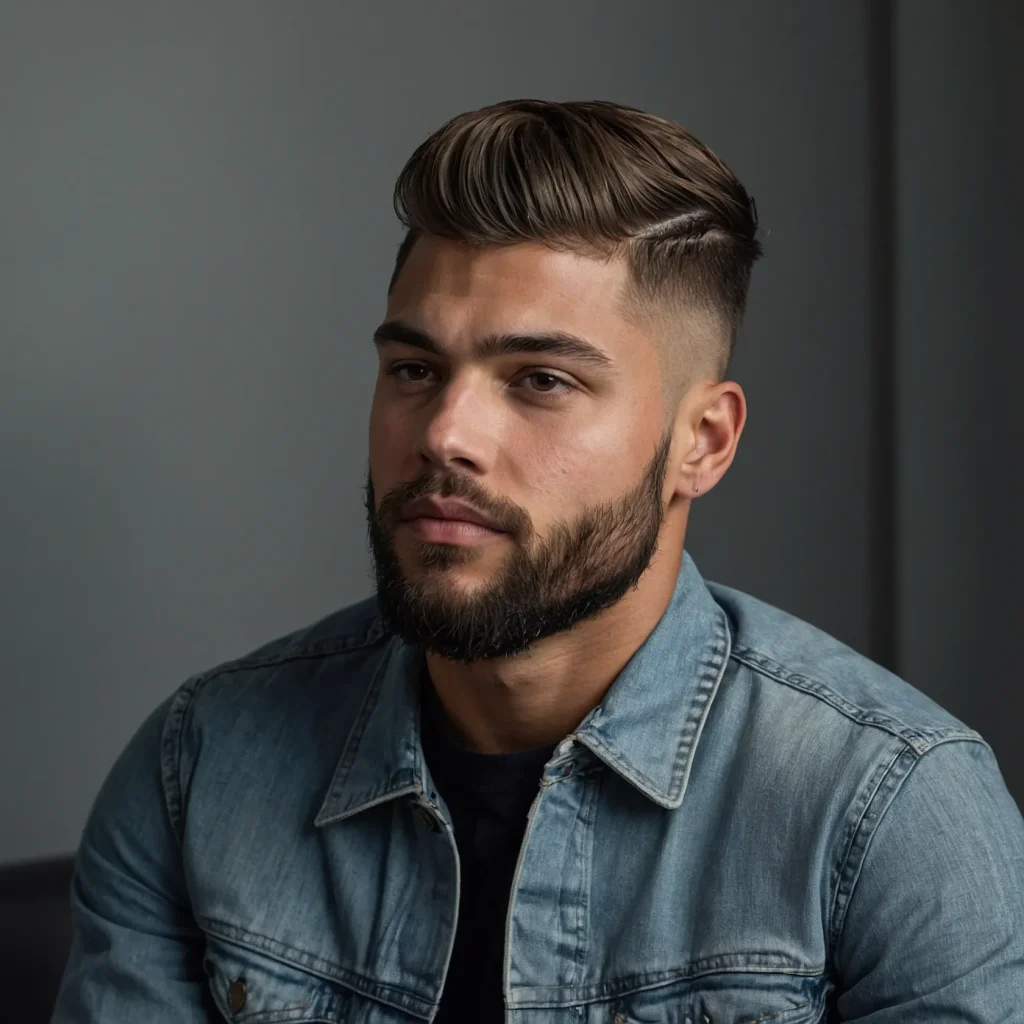 Taper Fade with Natural LookNatural stra 0
