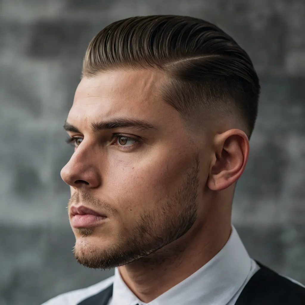 Taper Fade with Side PartDefined side pa 3