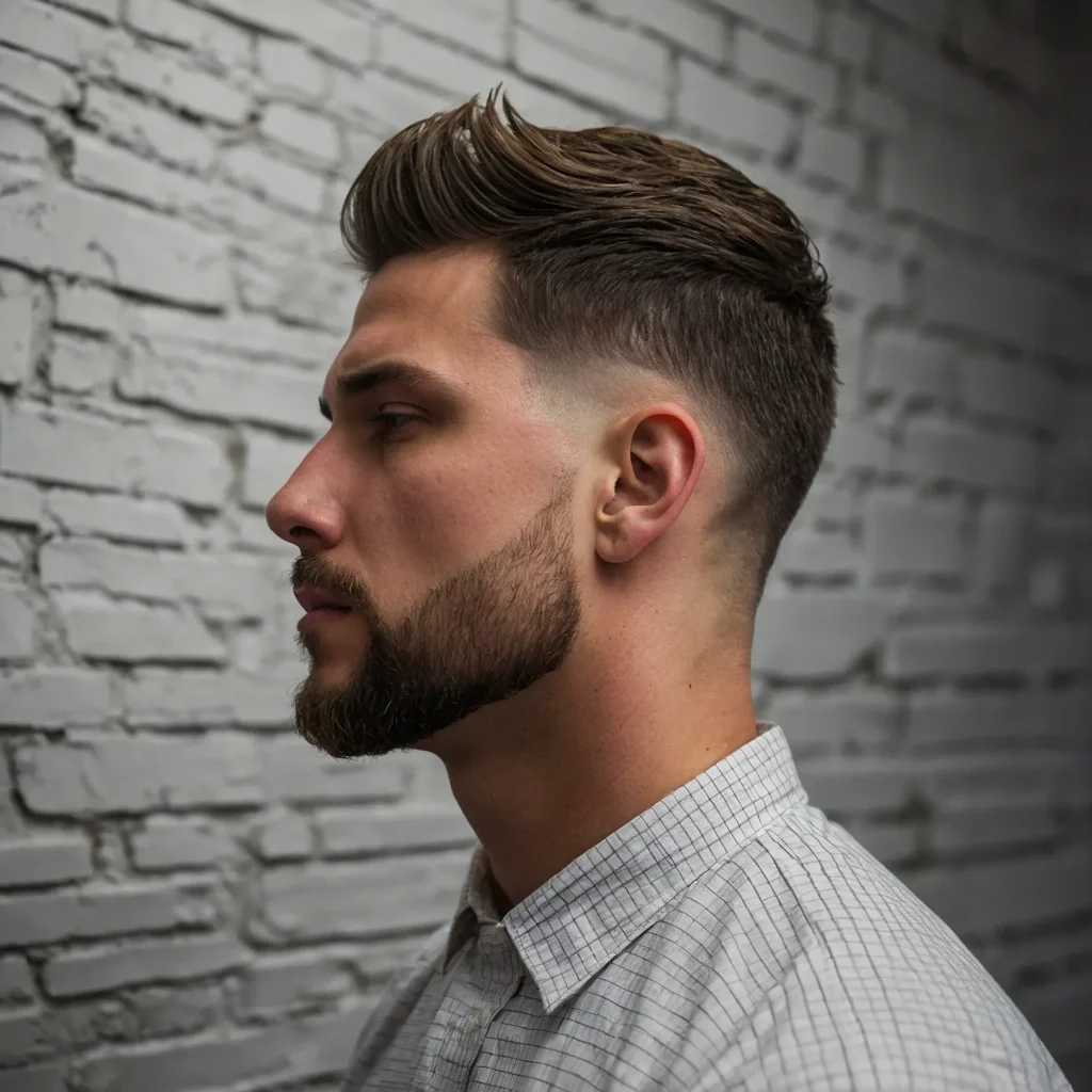 Taper Fade with Temple BurstA subtle bur 3
