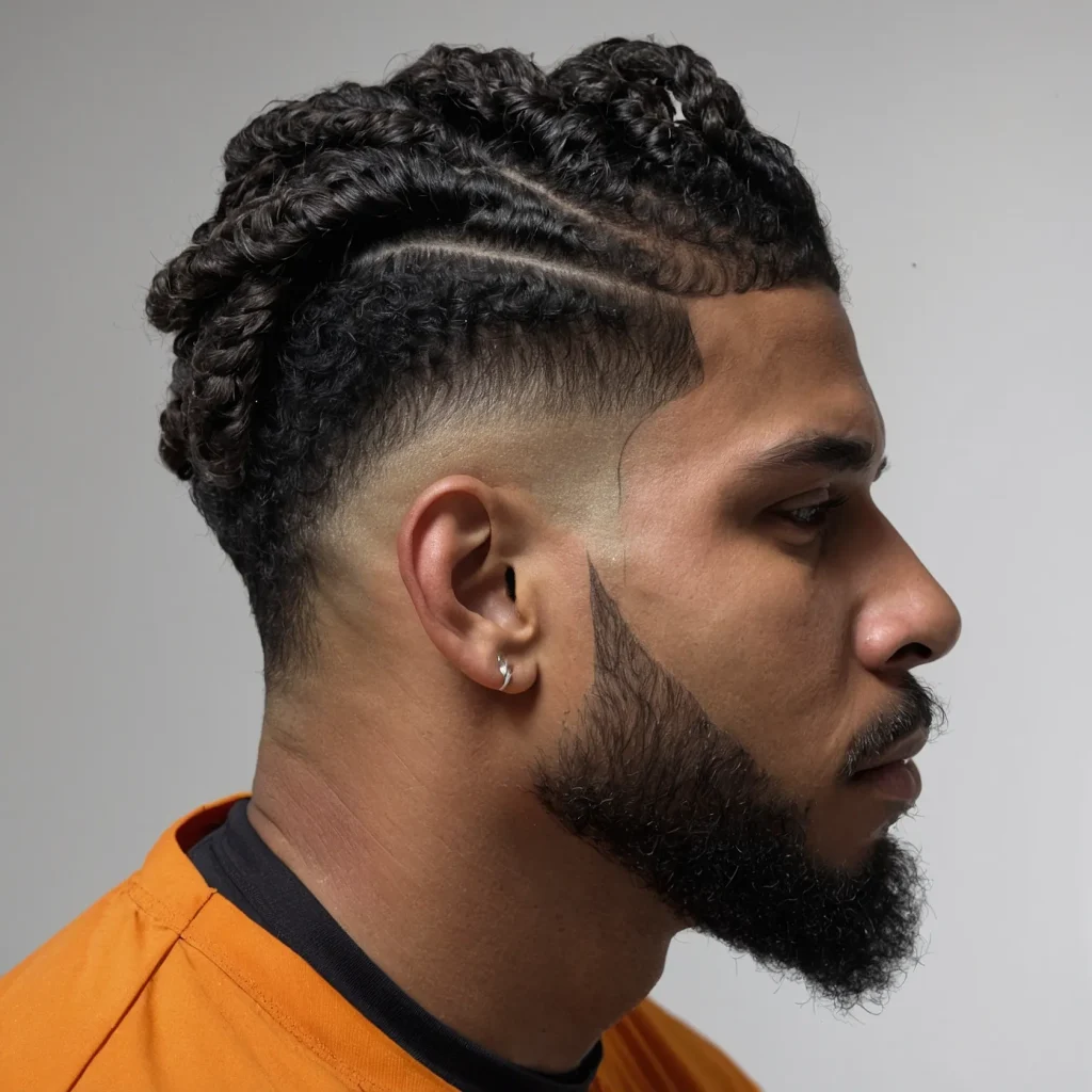 Taper Fade with TwistsTwostrand twisted 0