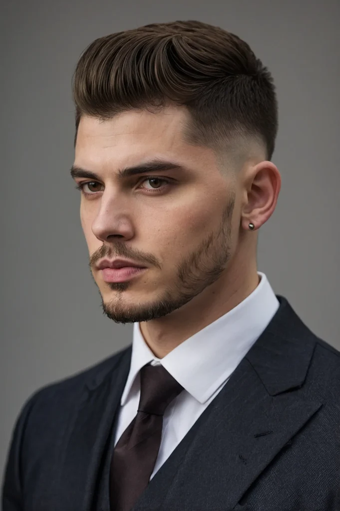 Taper Fademan with taper fade haircut gr0