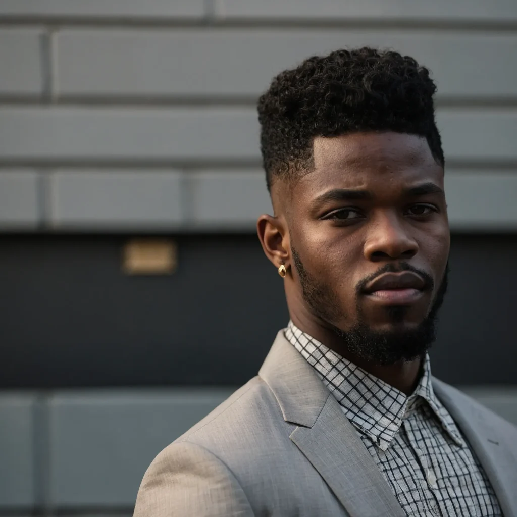 Temp Fade Drop ComboPrompt Black man with t 3