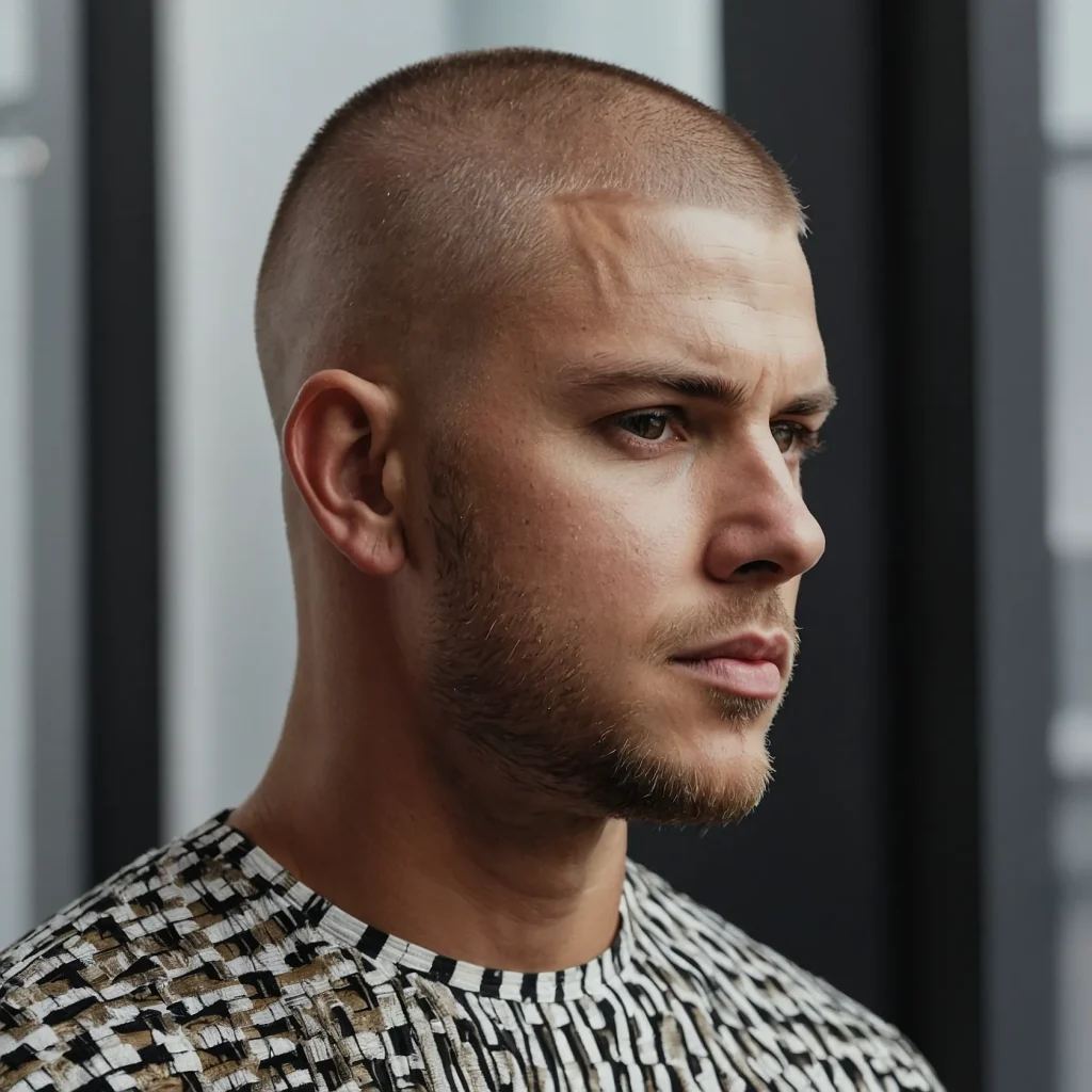 Textured Buzz Cut with FadeChoppy textured bu 0