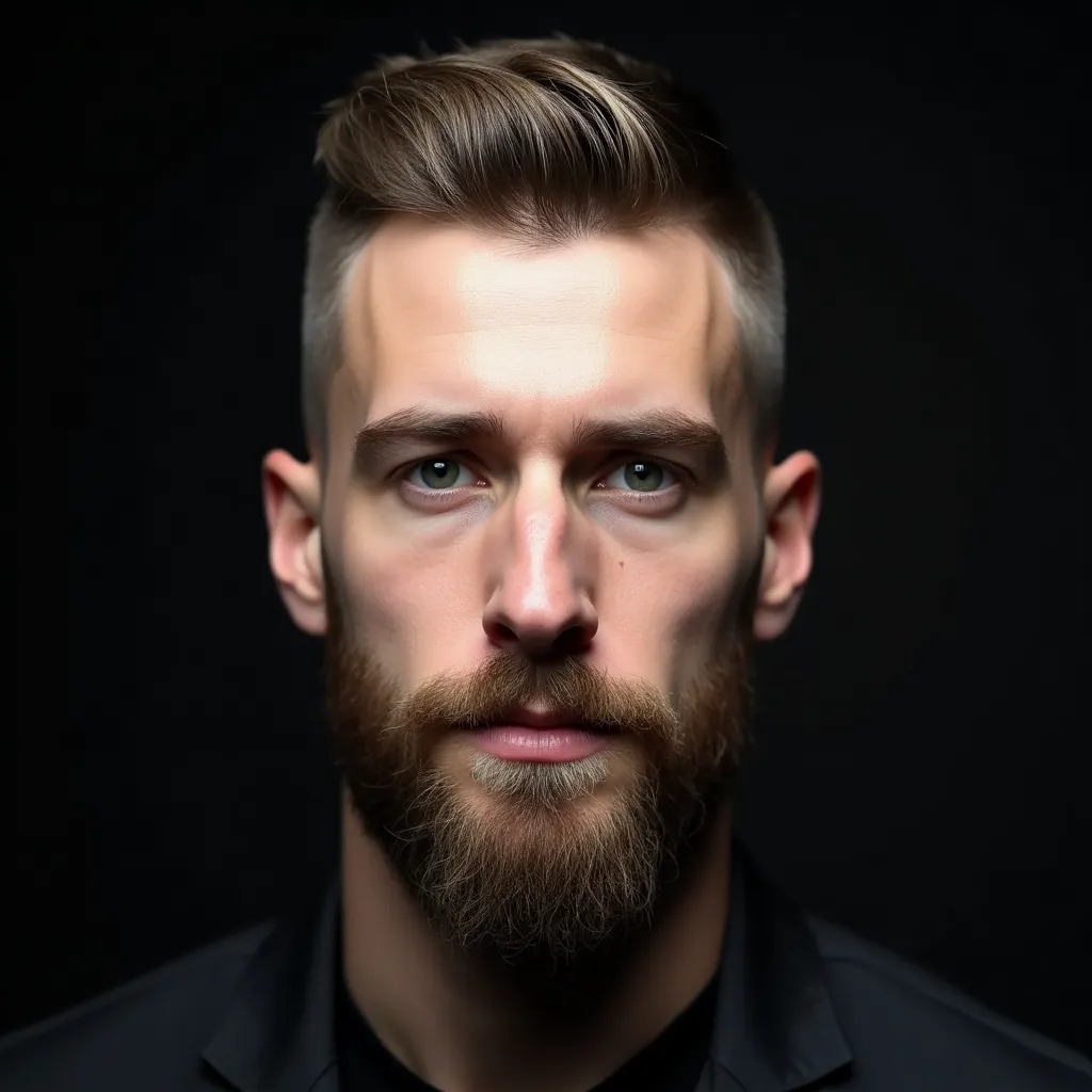 majestic white man with a high skin fade that seaml 0