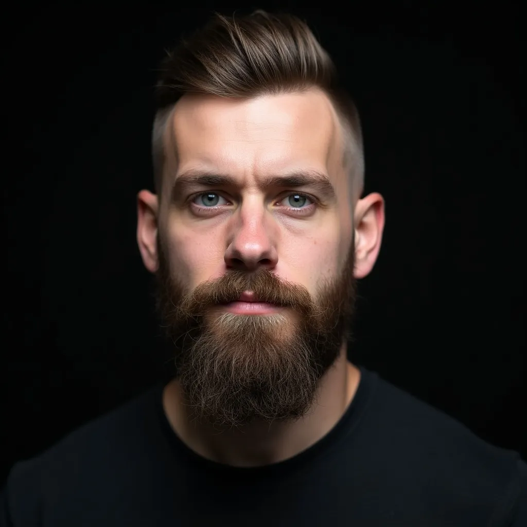 majestic white man with a high skin fade that seaml 3
