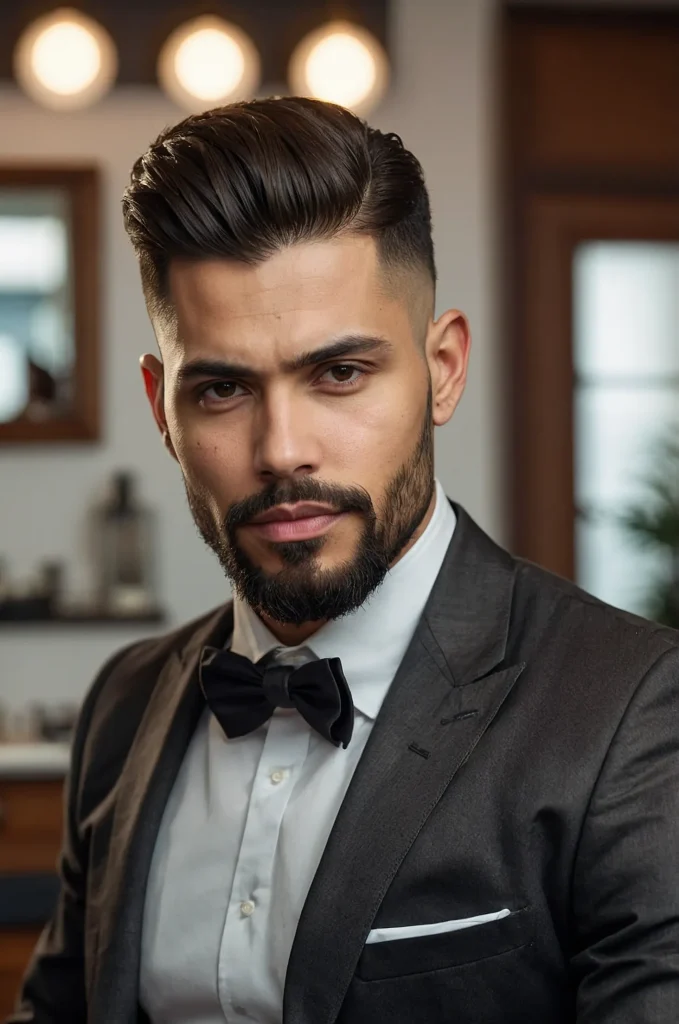 man with low taper fade gradual fade near 7