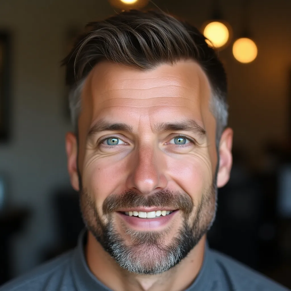 middleaged white man with a slightly tan complexion 3