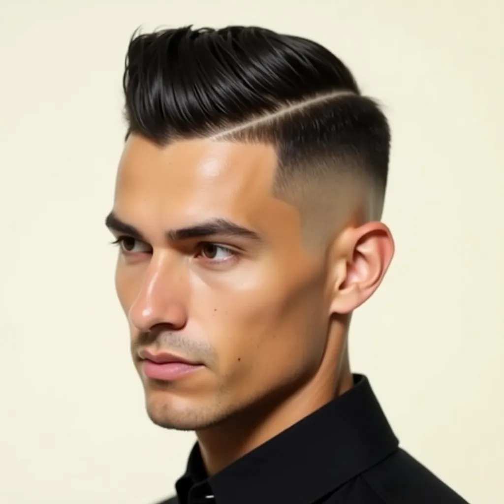 sleek modern portrait of a white man showcasing a d 0