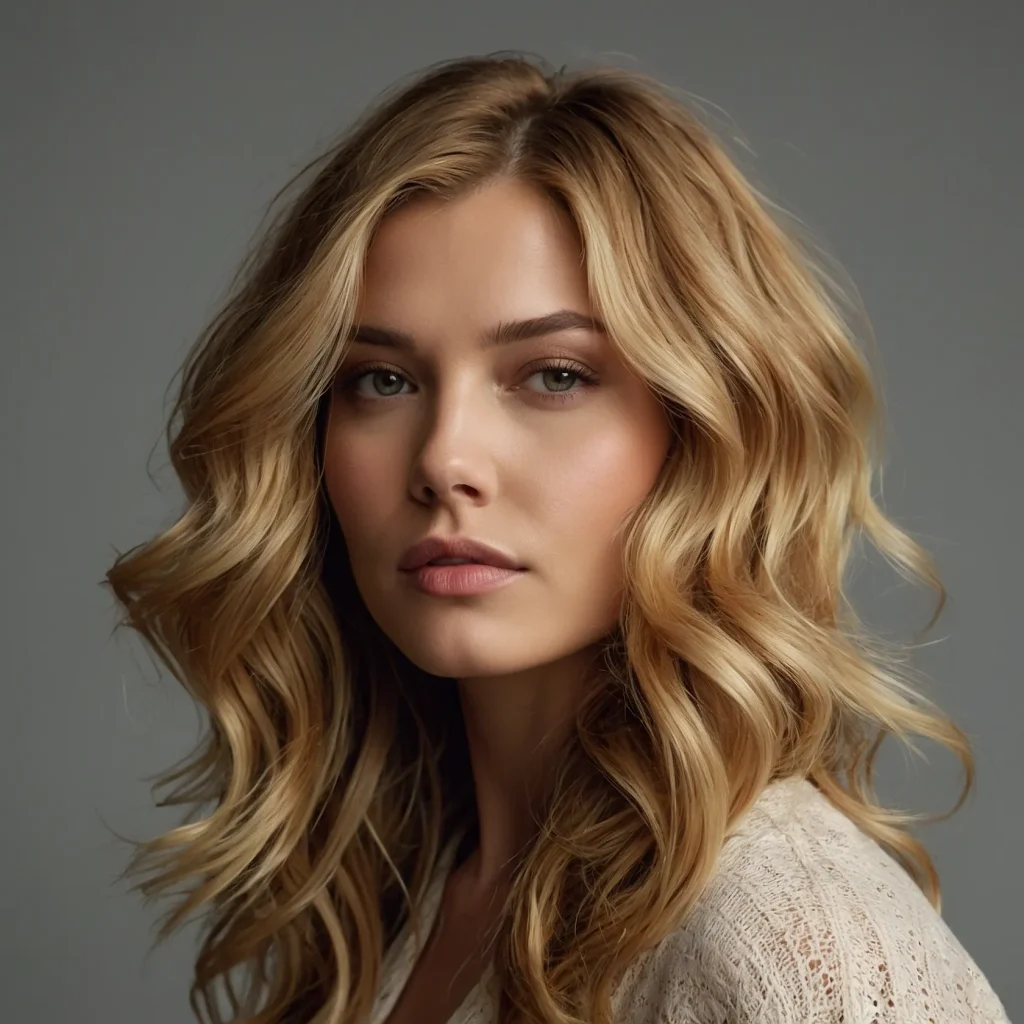 woman with golden blon 0