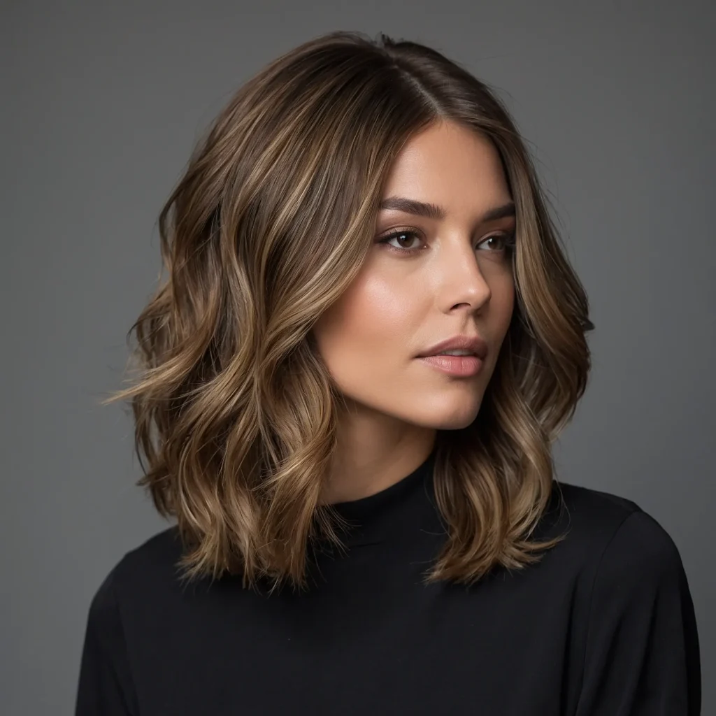 woman with lob long bob haircut featuring 0