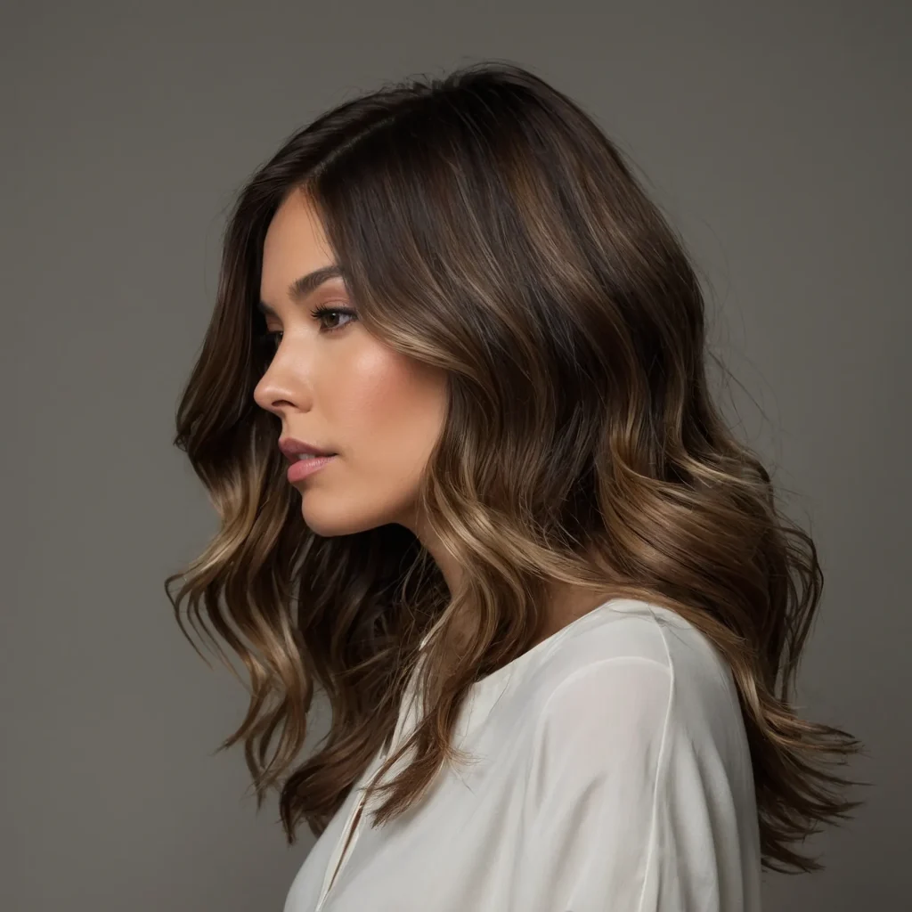 woman with mediumlength wavy hair featuring 0