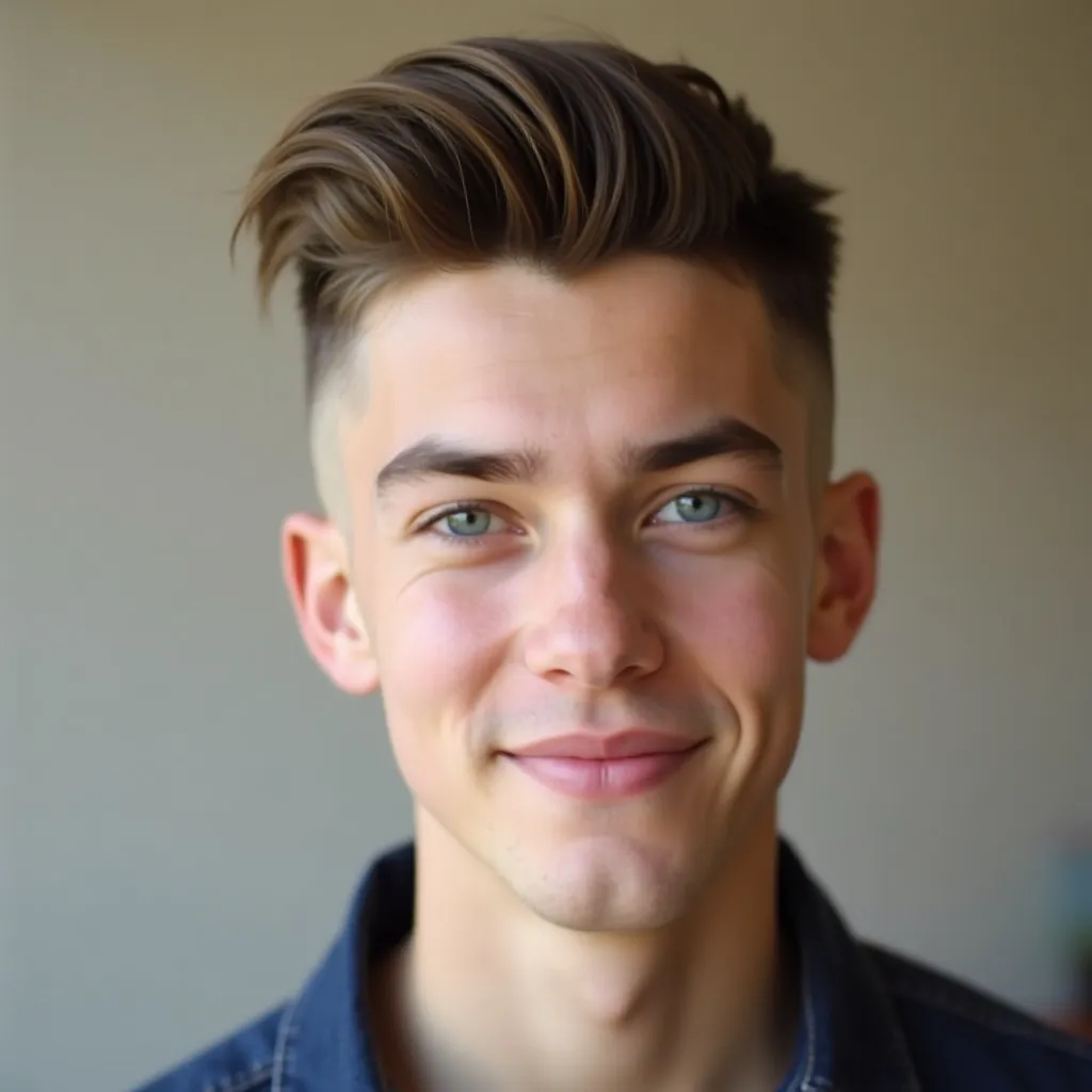 young adult white male with a distinctive Boosie fa 0
