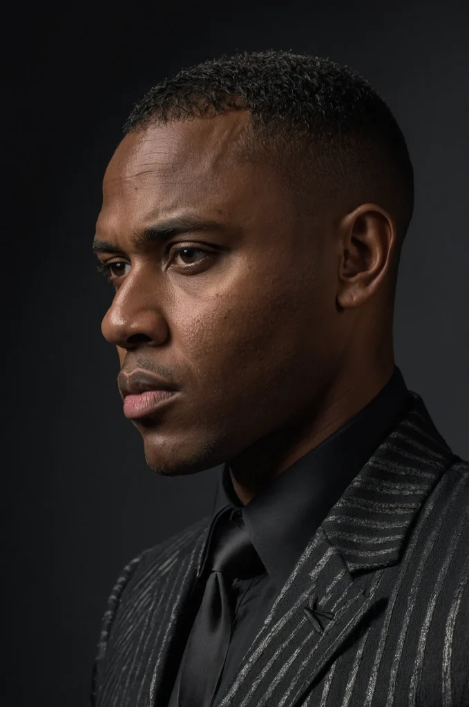 10 Caesar with Hard PartA Black man with a Ca 1