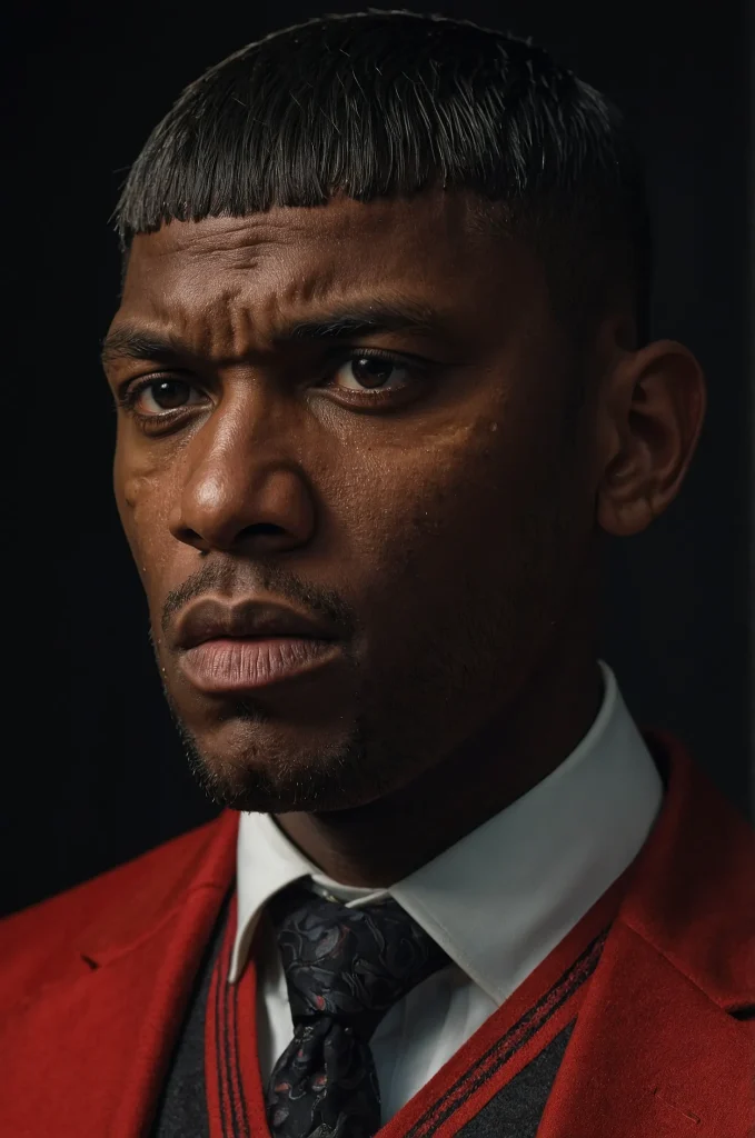 11 Blunt Fringe CaesarA Black man with a Caes 2