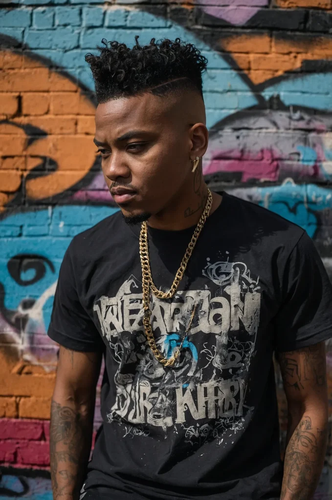 11 Karen Cut with Design Fade Black man with 2