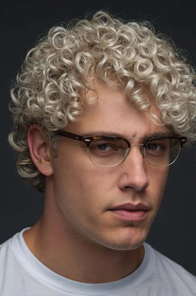 12 Curly Karen CutWhite American man curly Ka 1