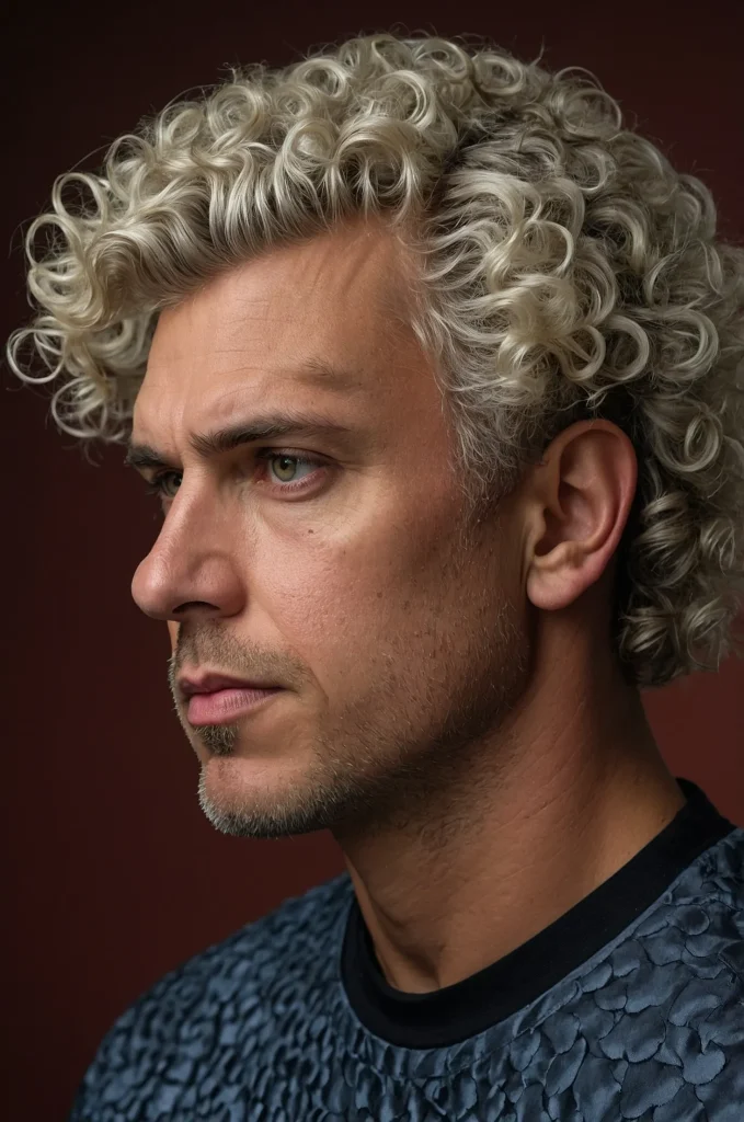 12 Dyed Broccoli CutA realistic portrait of a 2