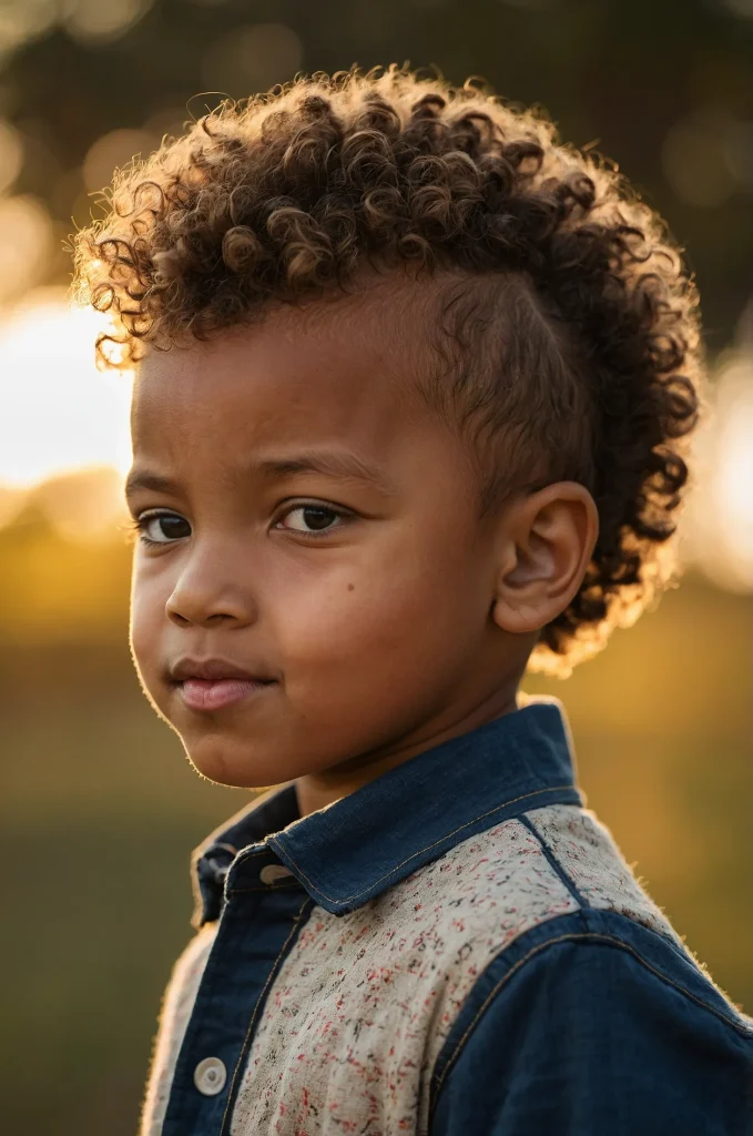 13 Curly FrohawkA young Black boy with natura 1