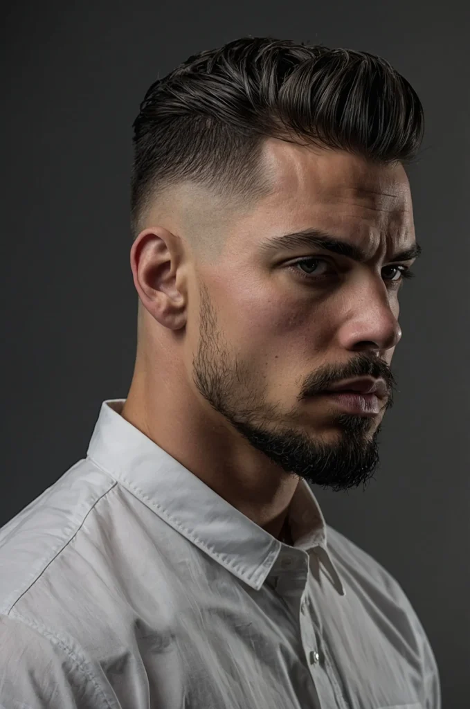 13 High Fade Warrior CutA White American man 1