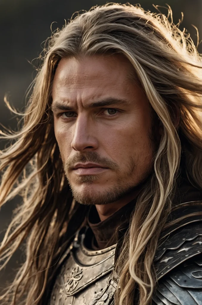 14 Long Warrior ManeA White American man with 1