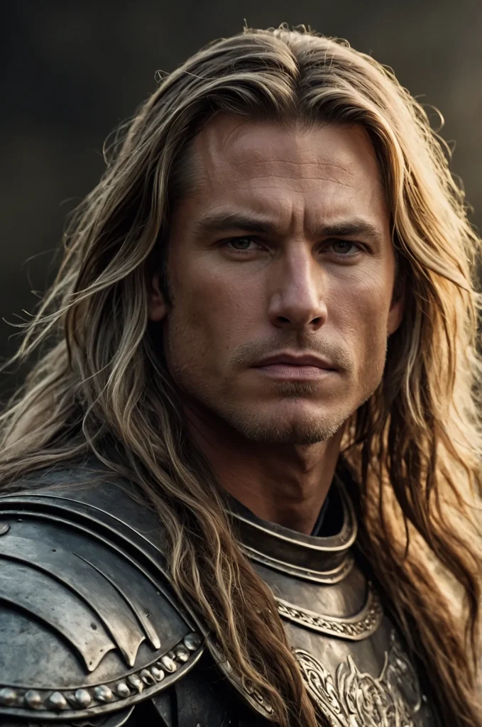 14 Long Warrior ManeA White American man with 3