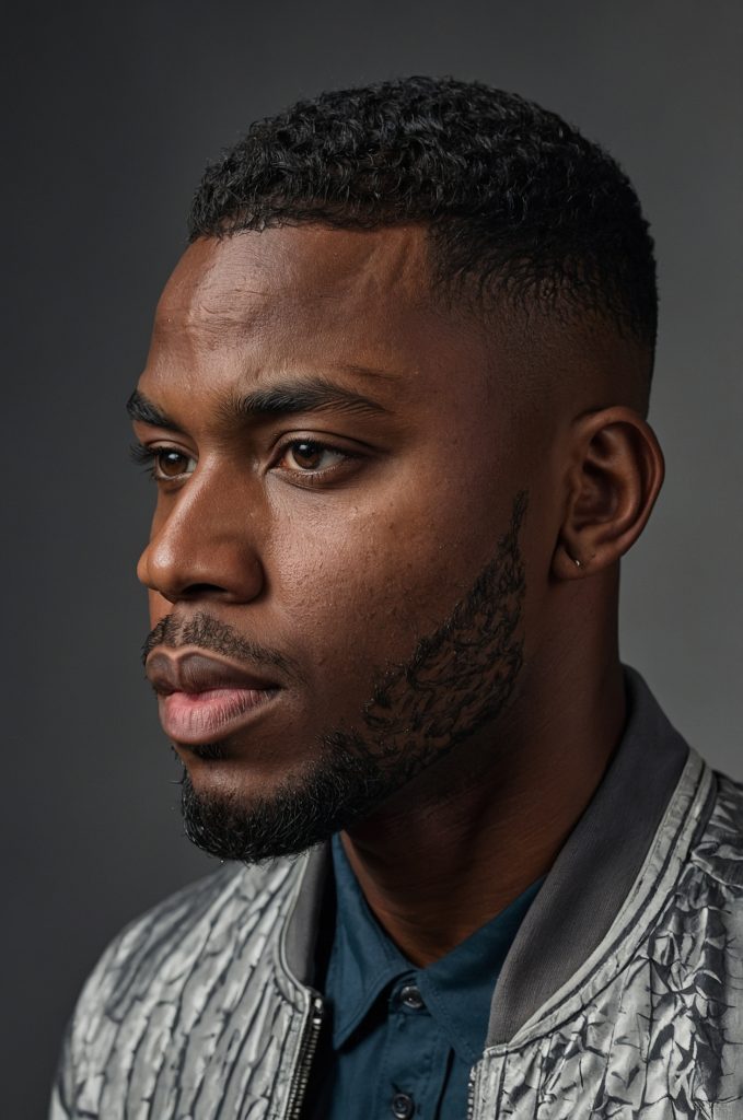 14 Side Part UndercutA realistic portrait of 1