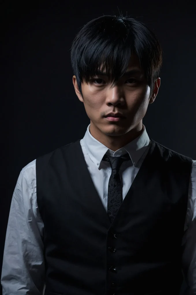 16 Gothic Hime CutAsianAmerican man with a go 1