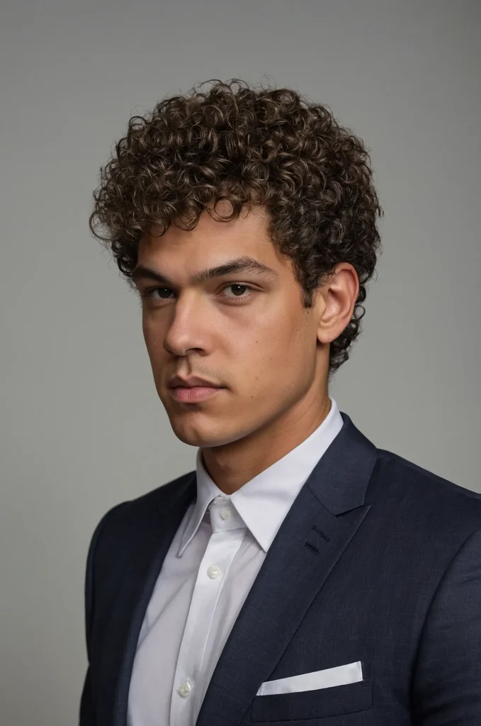 17 Broccoli Cut with Temple FadeA White Ameri 3