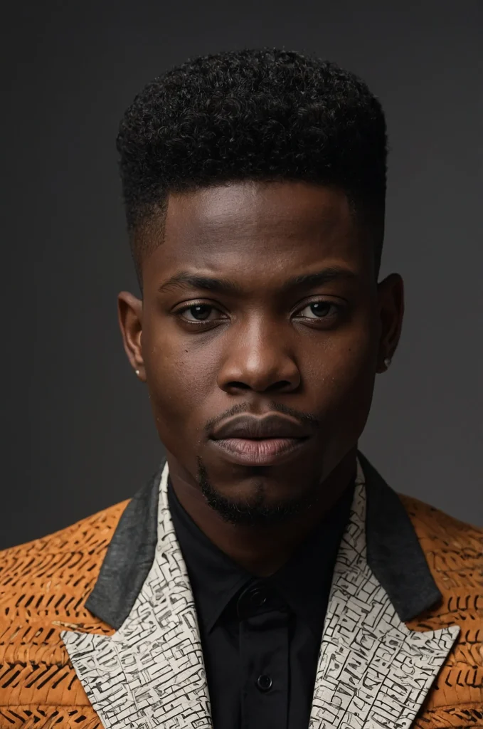 17 Flat Top FadeA Black man with a flat top f 2