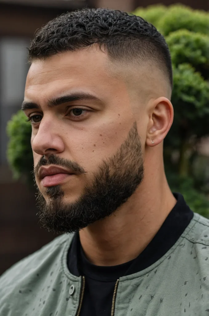 18 Skin Fade Broccoli CutA White American man 0