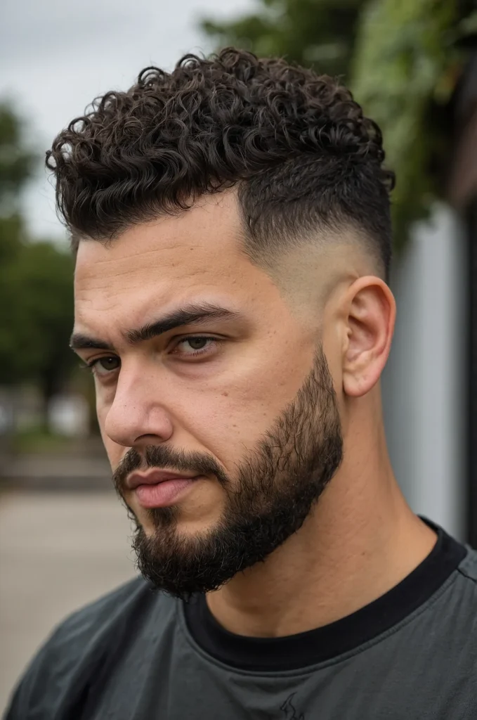 18 Skin Fade Broccoli CutA White American man 3