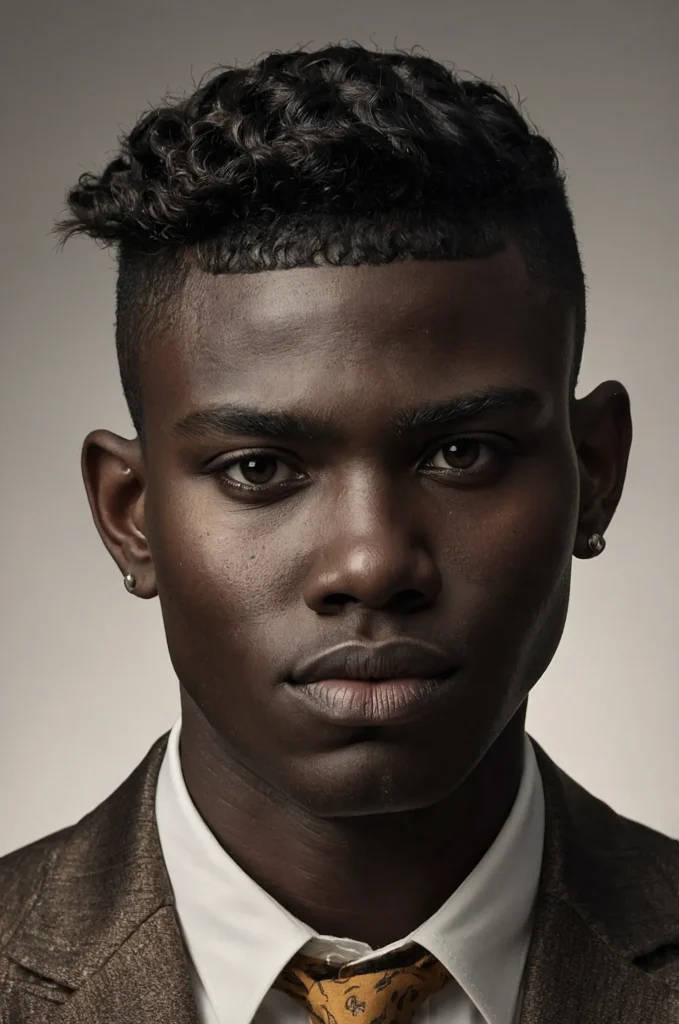 19 Chelsea Cut with Sponge Twist BangsA Black 2