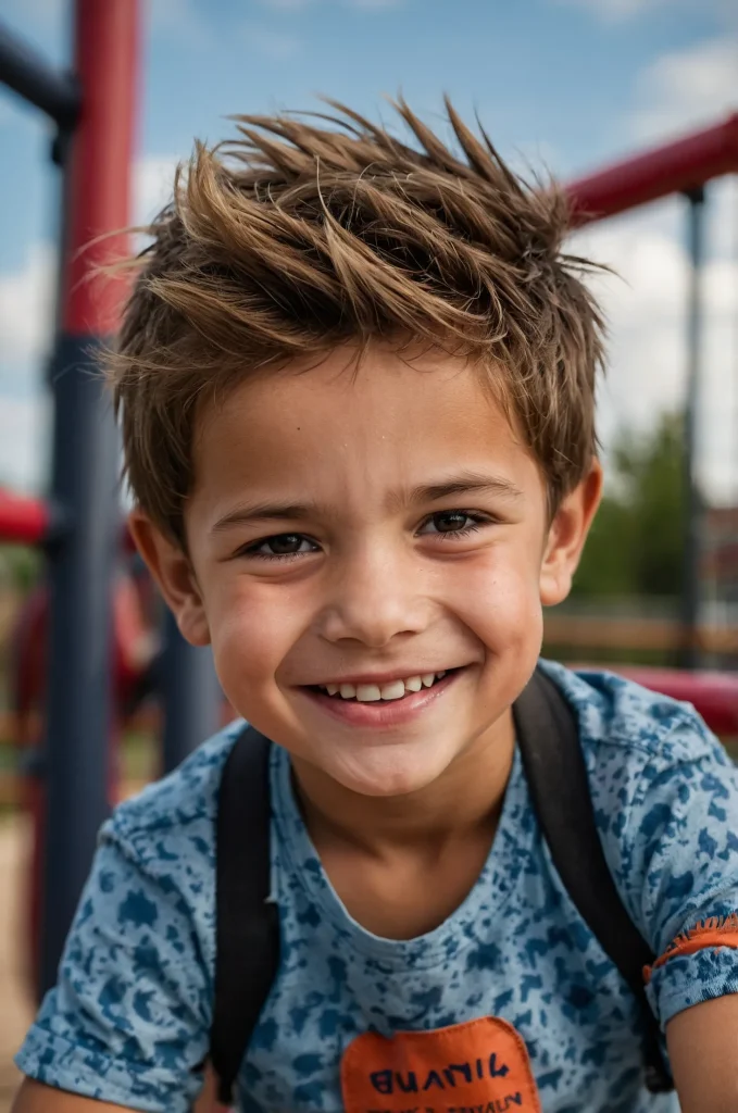 19 Messy SpikesBoy with short messy spikes st 1