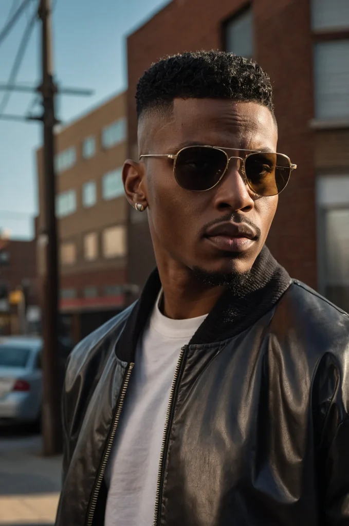 2 High Top FadeA Black man with an iconic hig 1