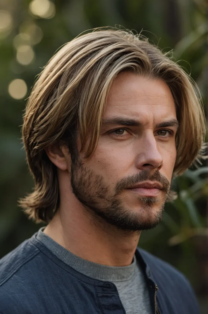 2 Layered Bob Cut MenA White American man wit 0