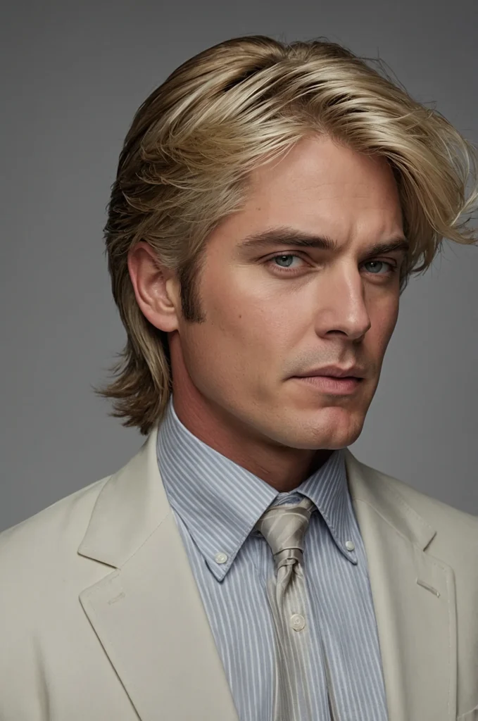 2 Layered Karen CutWhite American man layered 2