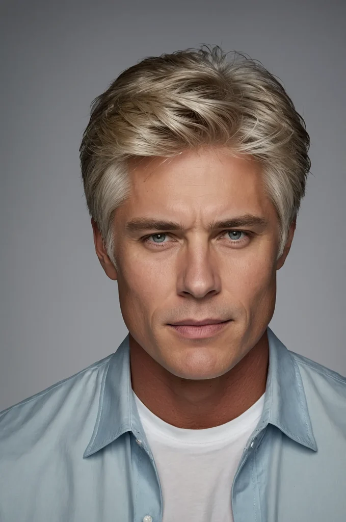 2 Layered Karen CutWhite American man layered 3