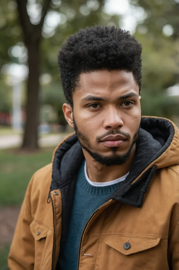 4 Taper with Afro Top Black man with a taper 2