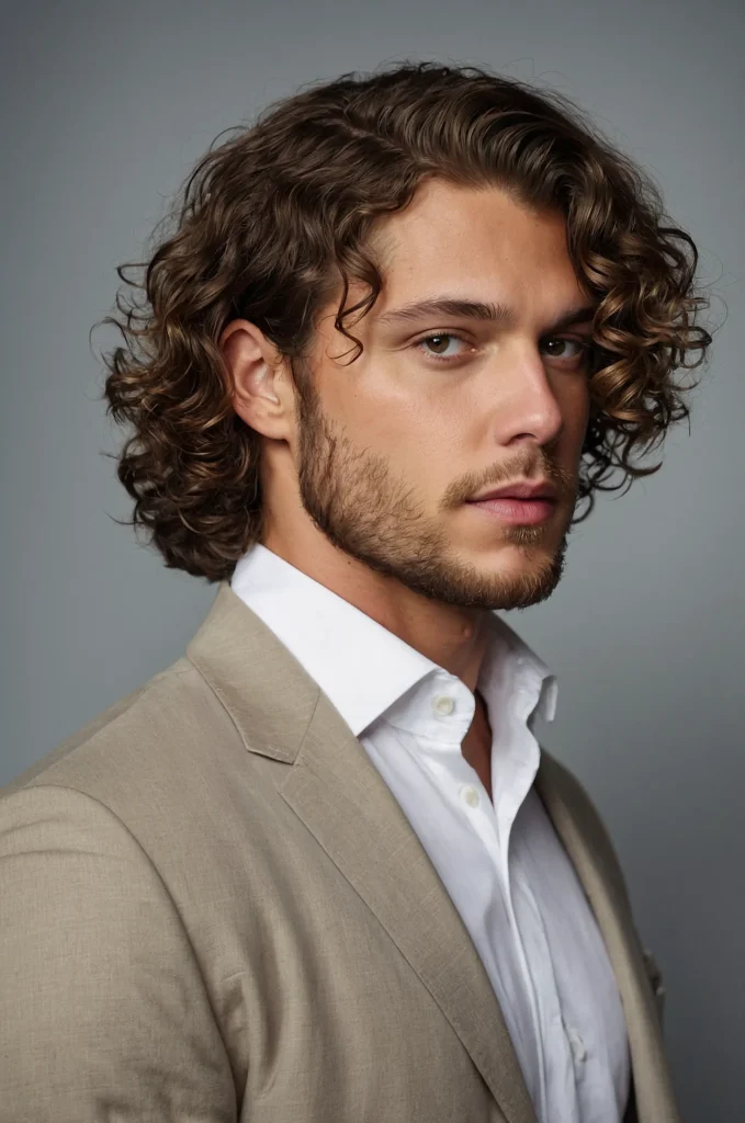 5 Curly Bob Cut for MenA masculine White Amer 3