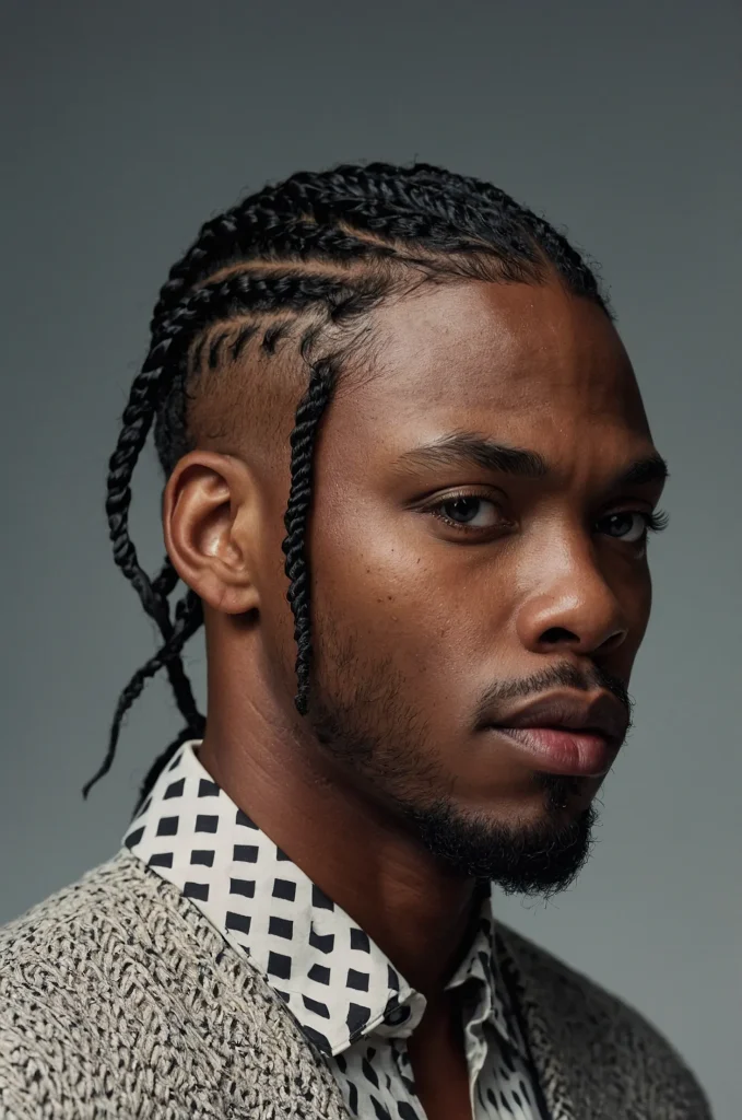 5 Twist Hime StyleBlack man wearing twostrand 2