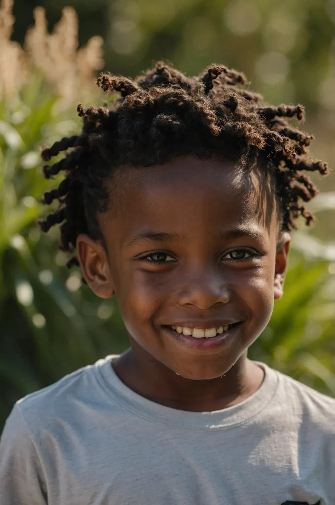 5 Twist Sponge StyleA young Black boy with sm 2