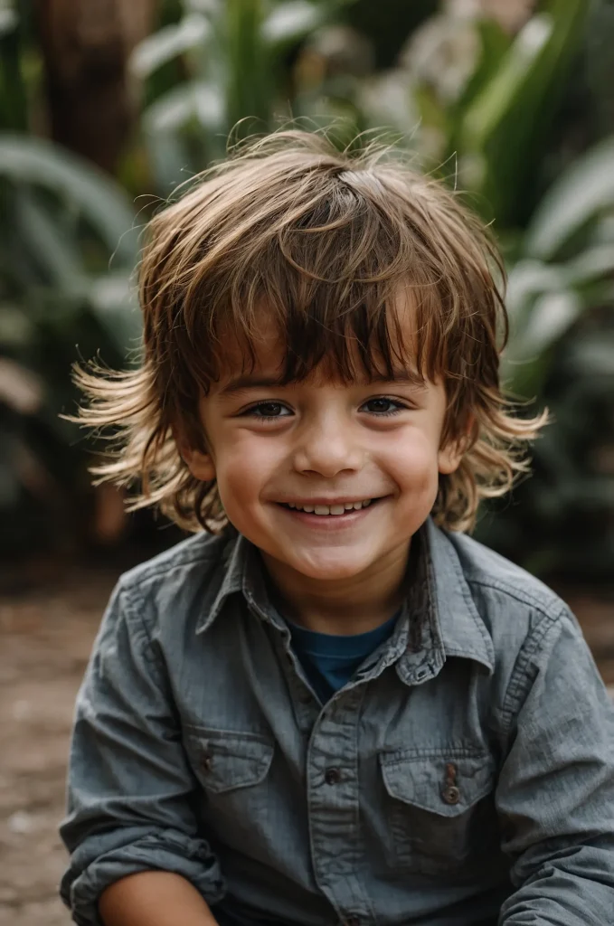 6 Messy FringePlayful boy with mediumlength m 2