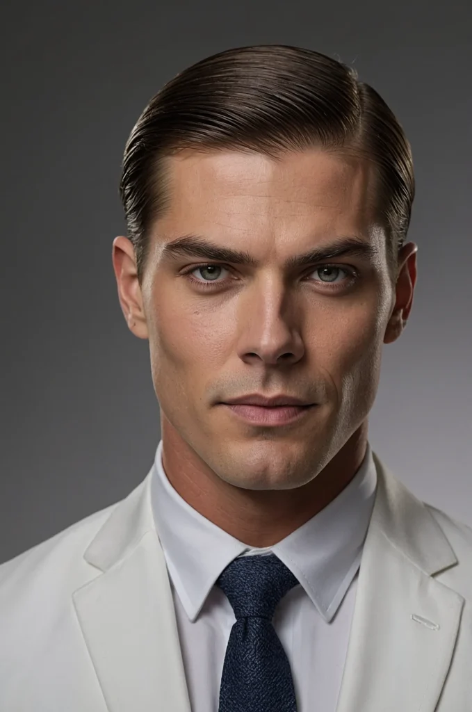 6 Slick Straight Bob for MenWhite American ma 3