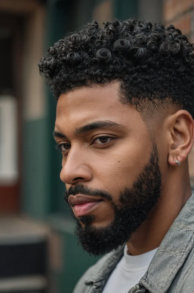 6 Taper with Sponge Twists Black man with a t 1