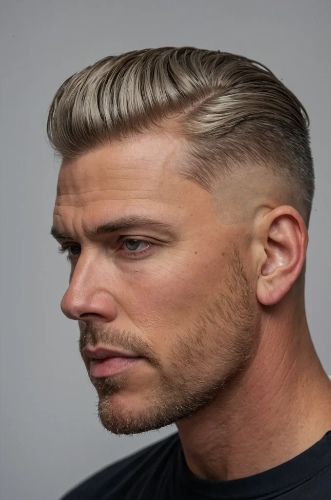 7 Bald Fade with Waves White American man wit 1