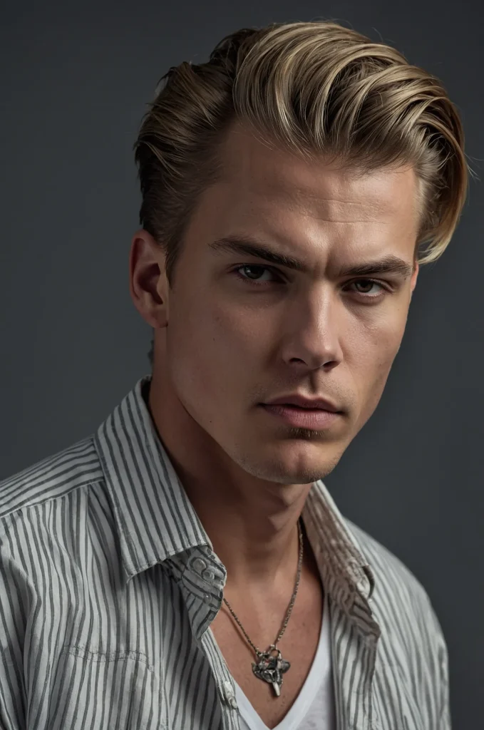 7 Shaved Sides with Long TopA White American 0